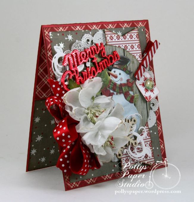Merry Christmas Snowman Greeting Card 2