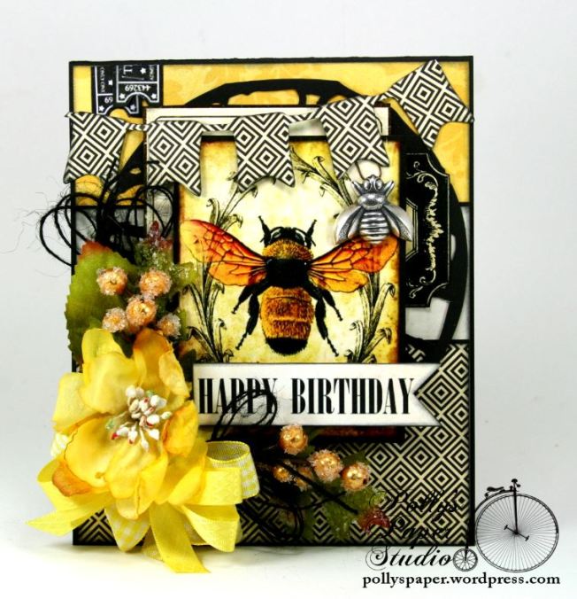 Happy Birthday Bee Card 1
